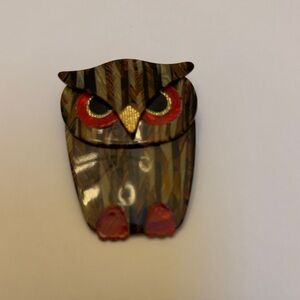 Colorful Owl Brooch